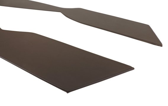 Leather Console Side Panels- Dark Brown For 1978 Corvette