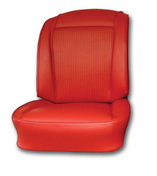 Vinyl Seat Covers- Red For 1961 Corvette