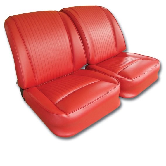 Vinyl Seat Covers- Red For 1962 Corvette