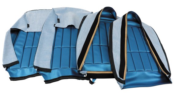 Vinyl Seat Covers- Bright Blue For 1968 Corvette