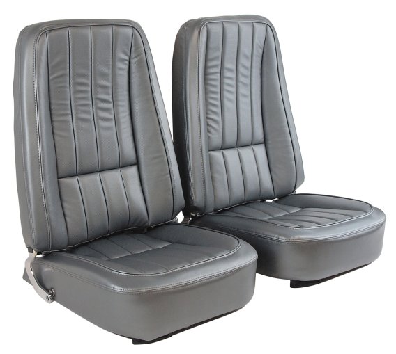 Vinyl Seat Covers- Gunmetal For 1968 Corvette