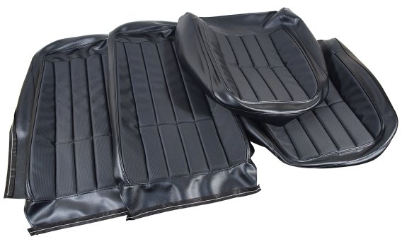 Vinyl Seat Covers- Black For 1975 Corvette