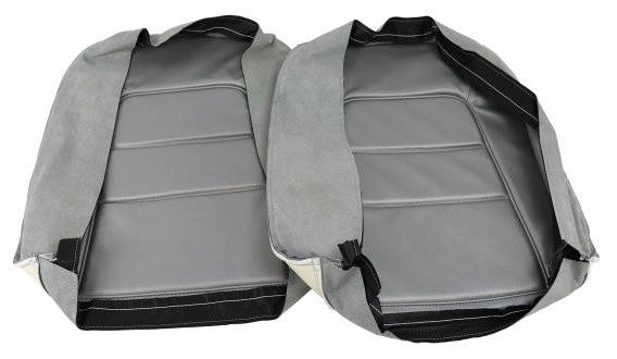 Leather Seat Covers- Silver For 1965 Corvette