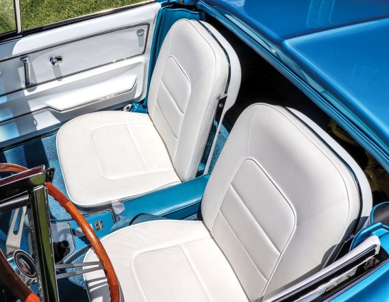 Leather Seat Covers- White For 1965 Corvette