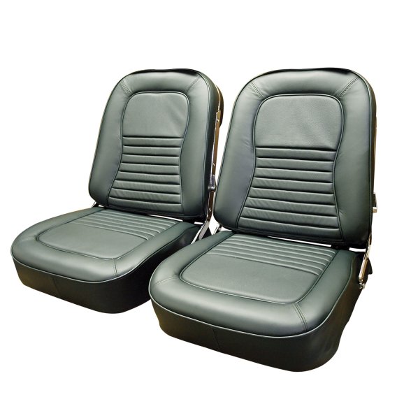 Leather Seat Covers- Green For 1967 Corvette