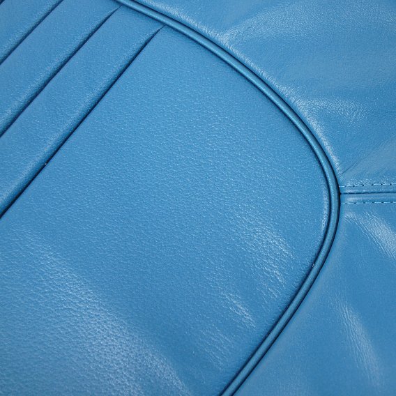 Leather Seat Covers- Bright Blue For 1967 Corvette