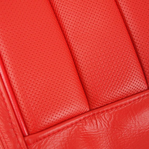 Leather Seat Covers- Red For 1968 Corvette