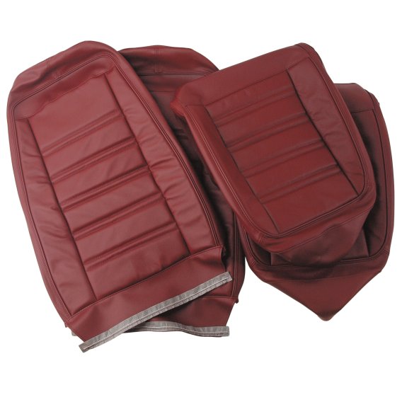 Leather Seat Covers Oxblood Leather/Vinyl Original For 1973-1974 Corvette