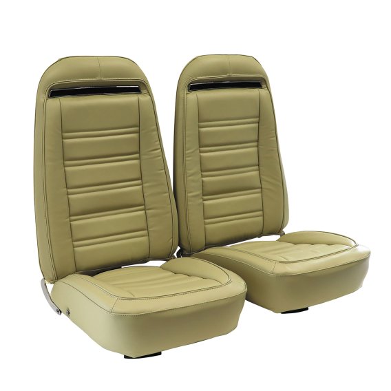 Leather Seat Covers- Neutral 100%-Leather For 1974 Corvette