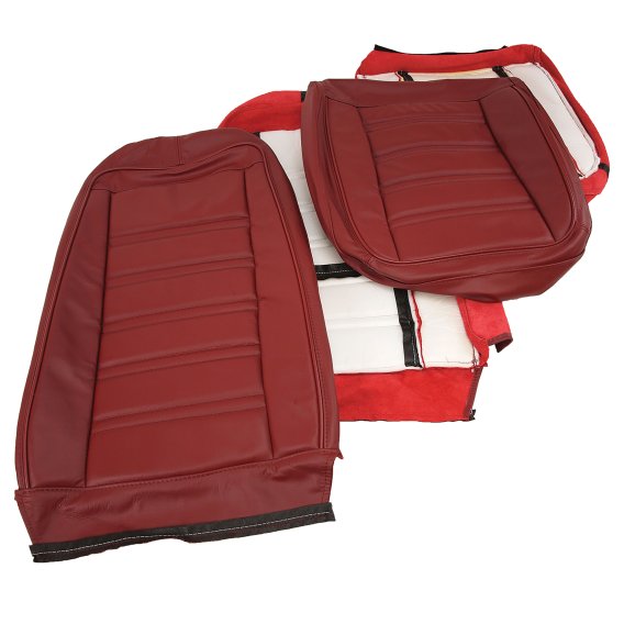 Leather Seat Covers Oxblood 100%-Leather For 1973-1974 Corvette