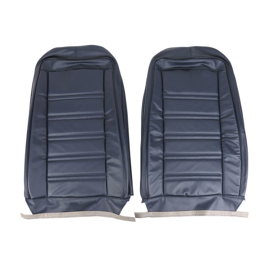 Leather Seat Covers Dark Blue 100%-Leather For 1975 Corvette