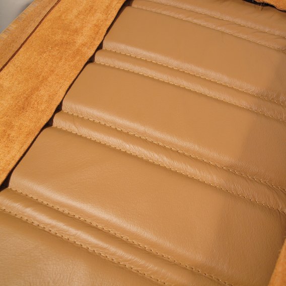 Leather Seat Covers Medium Saddle 100%-Leather For 1975 Corvette