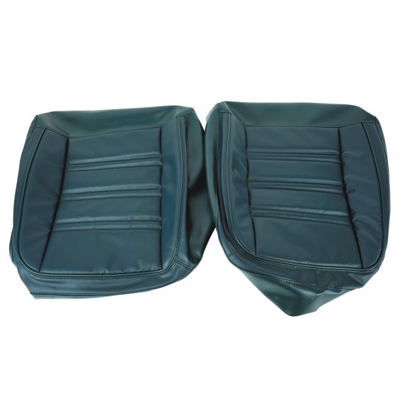 Leather Seat Covers Bluegreen Leather/Vinyl Original For 1976 Corvette