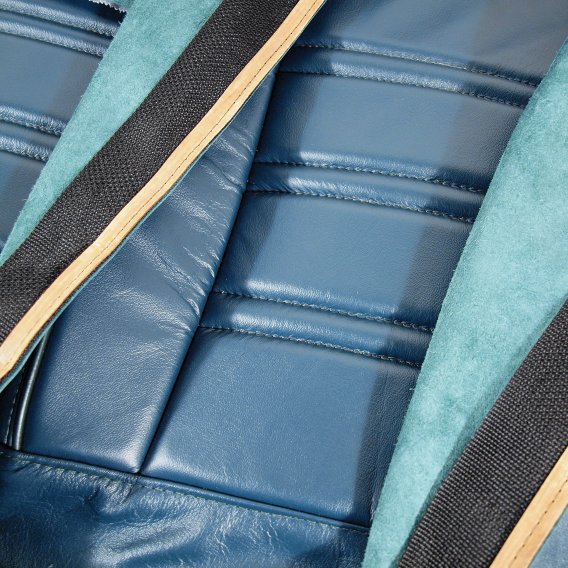 Leather Seat Covers Bluegreen 100%-Leather For 1976 Corvette