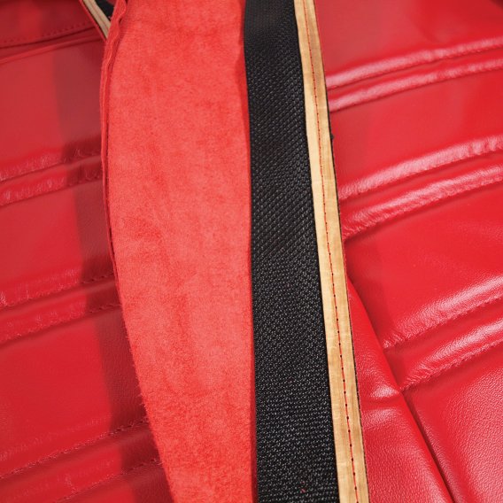 Leather Seat Covers Red 100%-Leather For 1977-1978 Corvette