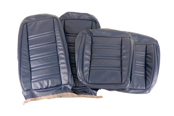 Leather Seat Covers Dark Blue 100%-Leather For 1978 Corvette