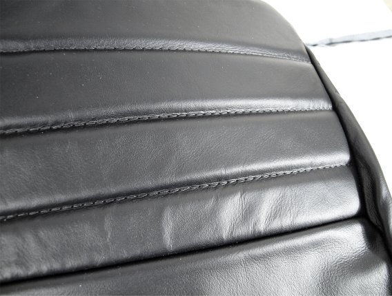 Leather Seat Covers Black 100%-Leather 4" Bolster For 1979-1981 Corvette