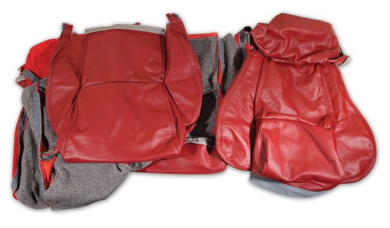 Leather Seat Covers- Red Standard For 1984-1985 Corvette