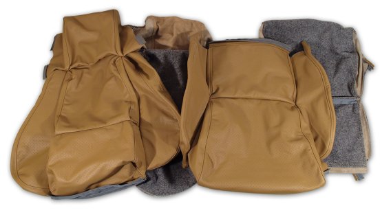 Leather Seat Covers- Saddle Standard For 1984-1987 Corvette