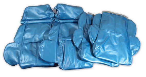 Leather Seat Covers- Blue Standard For 1989 Corvette