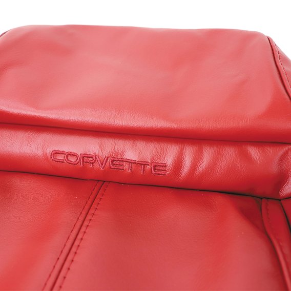 Leather Seat Covers- Red Sport For 1989-1990 Corvette