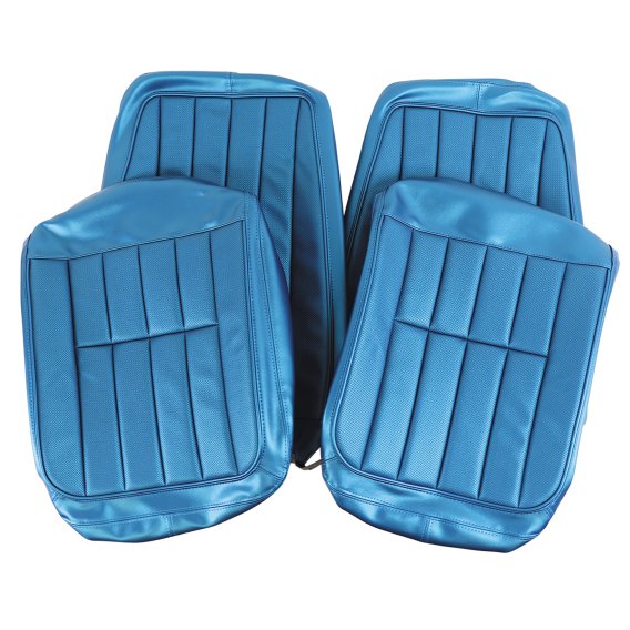 Leather-Like Vinyl Seat Covers Bright Blue For 1968 Corvette