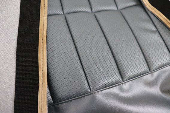 Leather-Like Vinyl Seat Covers Gunmetal For 1968 Corvette