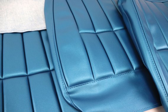 Leather-Like Vinyl Seat Covers Bright Blue For 1969 Corvette