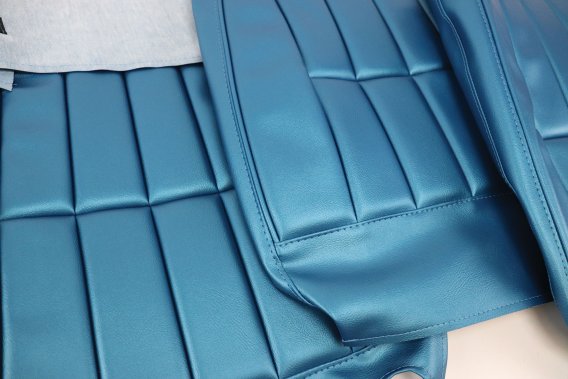 Leather-Like Vinyl Seat Covers Bright Blue For 1969 Corvette