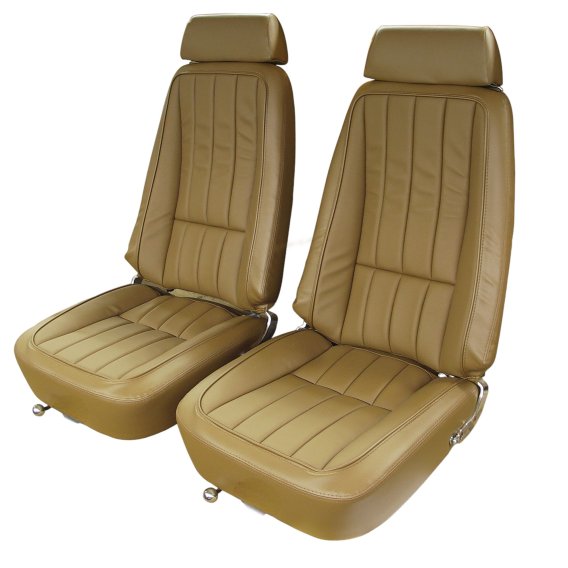 Leather-Like Vinyl Seat Covers- Saddle For 1969 Corvette