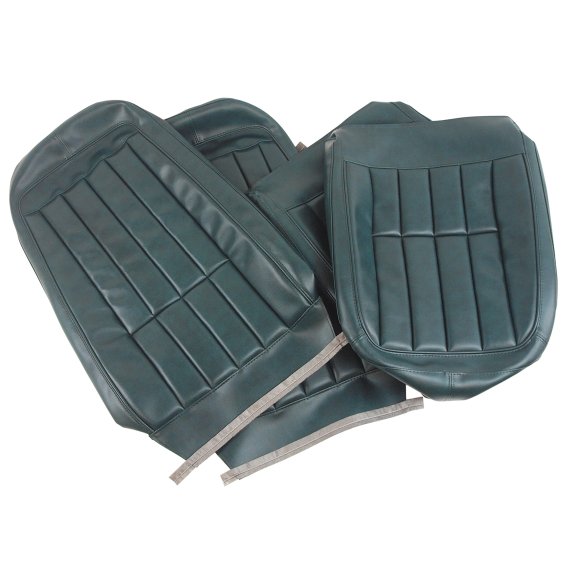 Leather-Like Vinyl Seat Covers- Green For 1971 Corvette