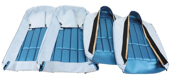 Leather-Like Vinyl Seat Covers Bright Blue For 1970 Corvette