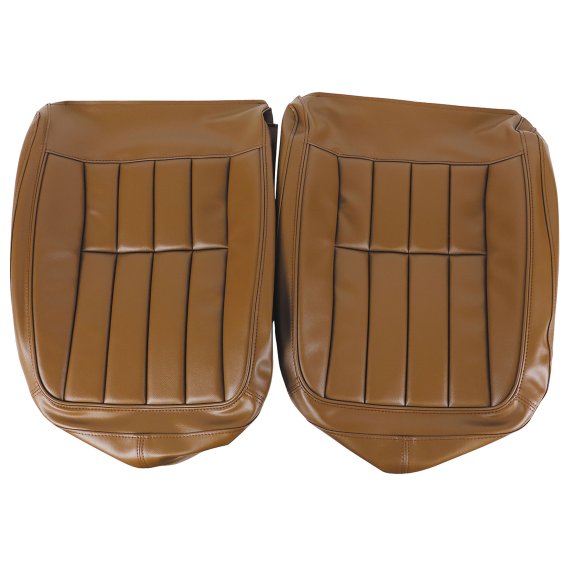 Leather-Like Vinyl Seat Covers Dark Saddle For 1970-1971 Corvette