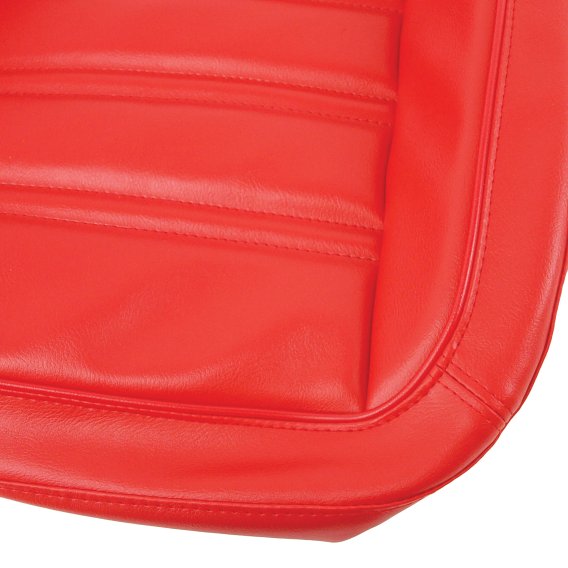 Leather-Like Vinyl Seat Covers- Red For 1972 Corvette