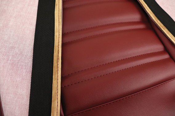 Leather-Like Vinyl Seat Covers Oxblood For 1973-1974 Corvette