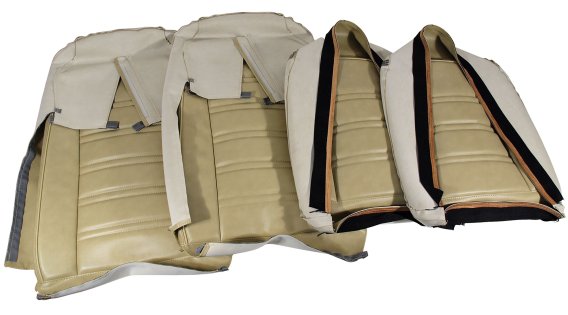 Leather-Like Vinyl Seat Covers- Neutral For 1975 Corvette