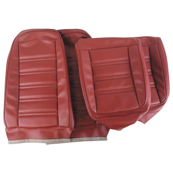 Leather-Like Vinyl Seat Covers- Oxblood For 1975 Corvette