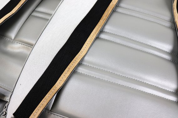 Leather-Like Vinyl Seat Covers- Silver For 1975 Corvette