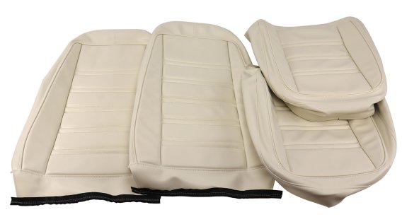 Leather-Like Vinyl Seat Covers White For 1976-1977 Corvette