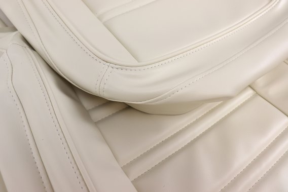 Leather-Like Vinyl Seat Covers White For 1976-1977 Corvette