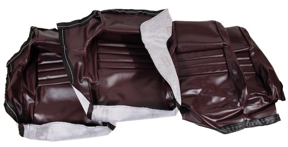 Leather-Like Vinyl Seat Covers Claret 2" Bolster For 1980 Corvette