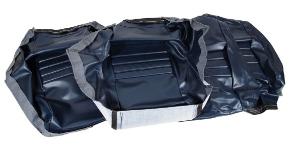 Leather-Like Vinyl Seat Covers Dark Blue 4" Bolster For 79-81 Corvette