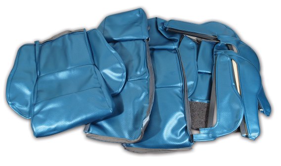 Leather-Like Vinyl Seat Covers Blue Sport For 1986-1988 Corvette