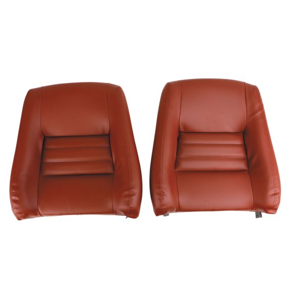 Mounted Leather-Like Vinyl Seat Covers Cinnabar 4" Bolster For 81 Corvette