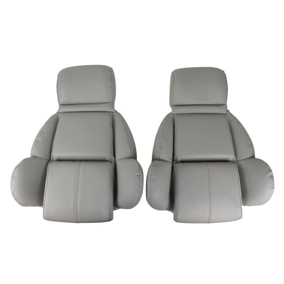 Mounted "Leather-Like" Vinyl Seat Covers Gray Standard For 1992 Corvette