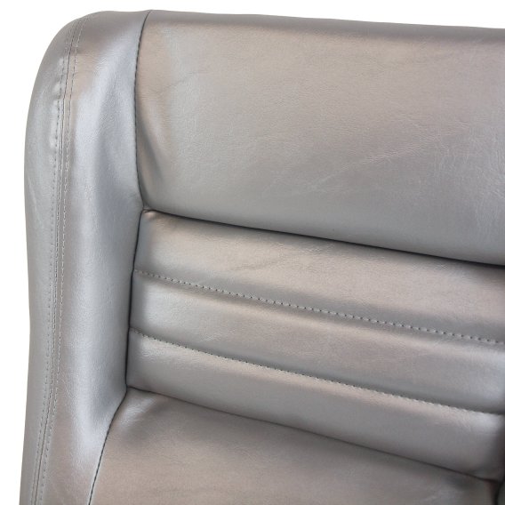 Mounted Leather-Like Vinyl Seat Covers Silver Pace 2" Bolster For 78 Corvette