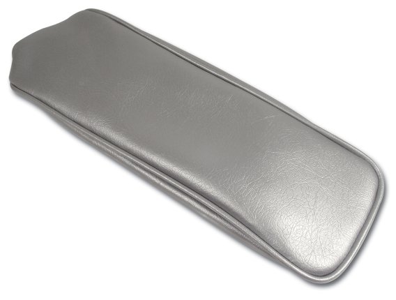 1964 C2 Corvette Center Armrest Cover Silver Vinyl