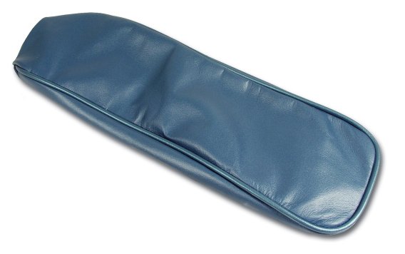 1965-1966 C2 Corvette Center Armrest Cover Bright Blue Leather