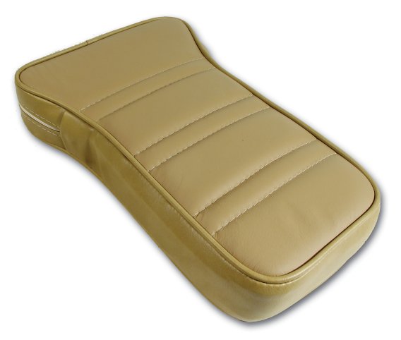 1972 C3 Corvette Reproduction Center Armrest - Light Saddle Leather W/Vinyl