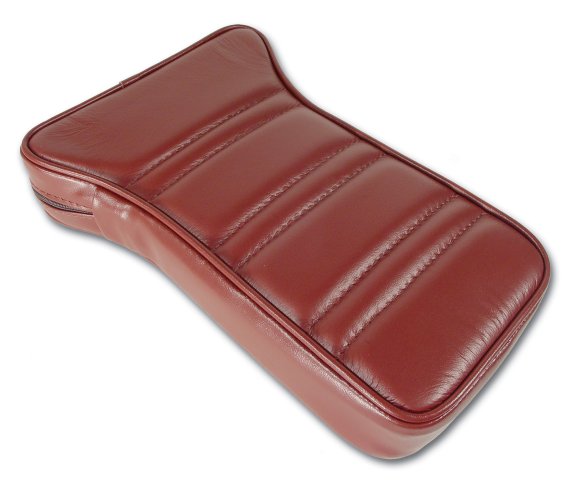 1978 C3 Corvette Reproduction Center Armrest - Saffron Leather W/Vinyl